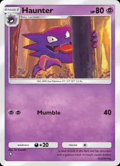 Haunter card in English