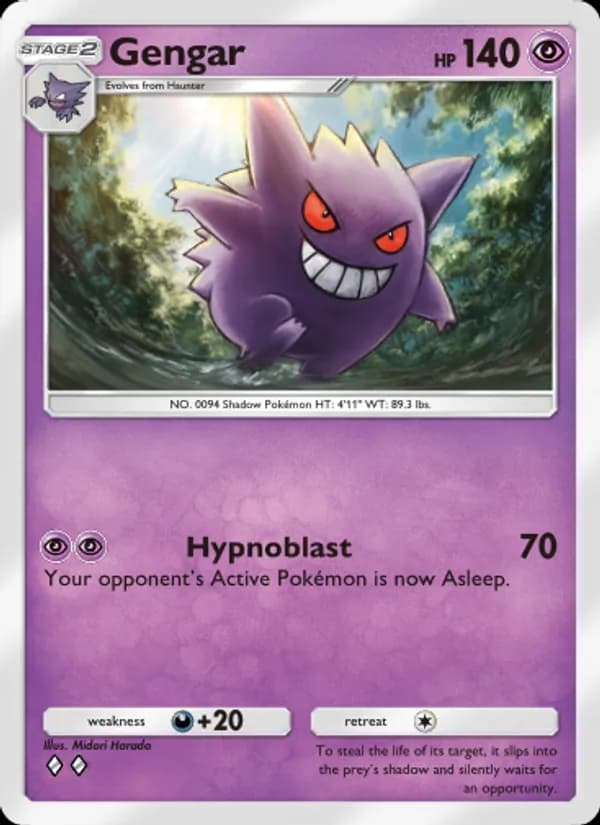 Gengar card in English