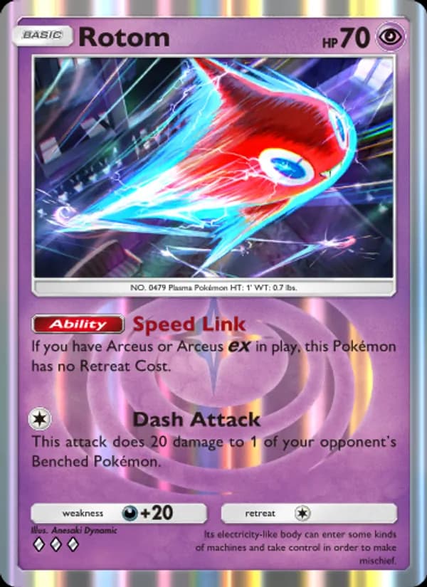 Rotom card in English