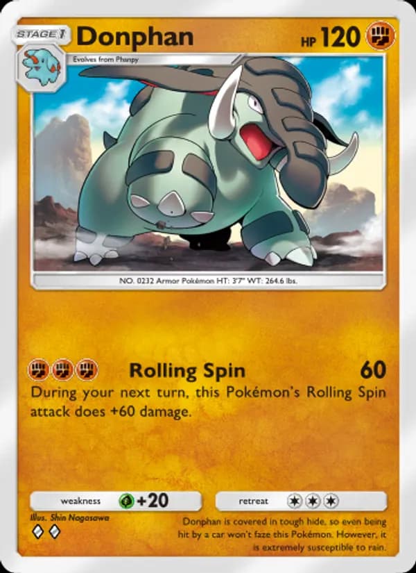 Donphan card in English