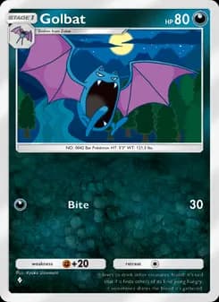 Golbat card in English