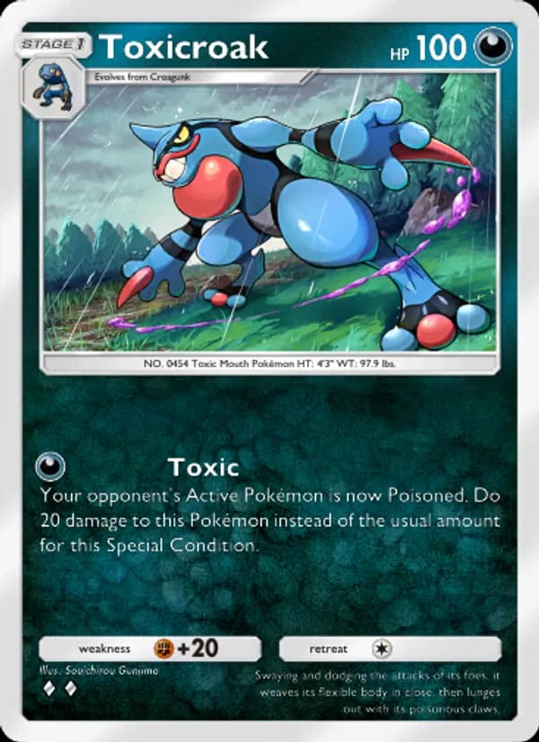 Toxicroak card in English