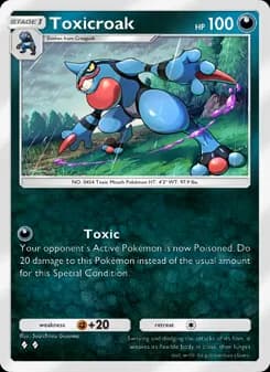 Toxicroak card in English