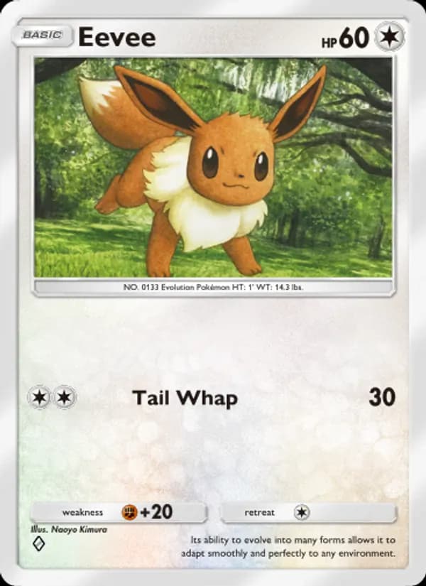 Eevee card in English