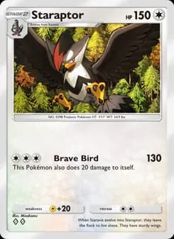 Staraptor card in English
