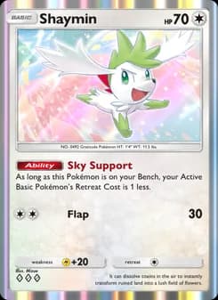 Shaymin card in English