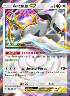 Arceus ex card in English