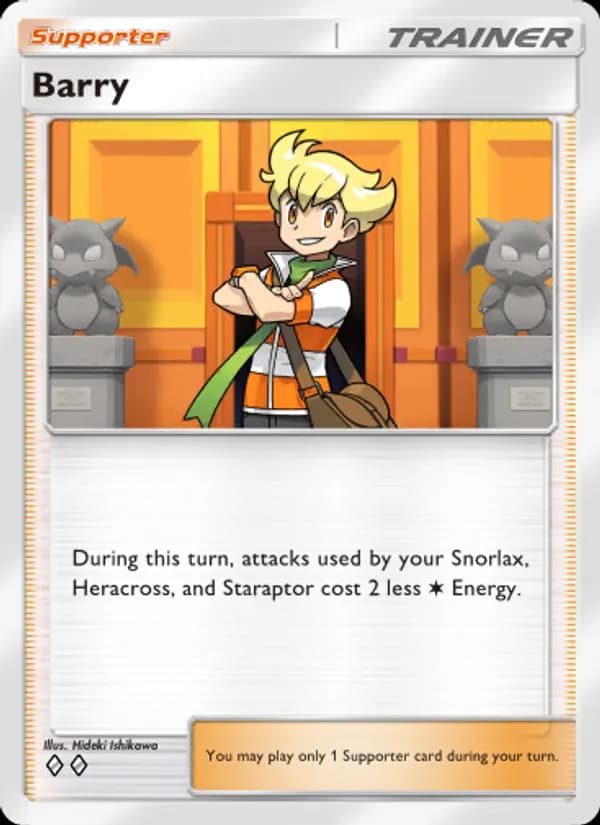 Barry card in English