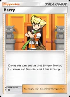 Barry card in English