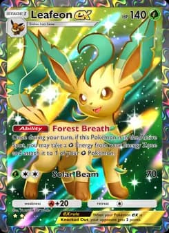 Leafeon ex card in English