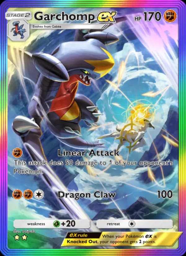 Garchomp ex card in English
