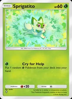 Sprigatito card in English