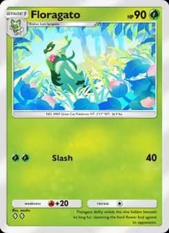 Floragato card in English