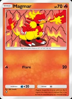Magmar card in English