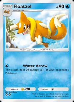 Floatzel card in English