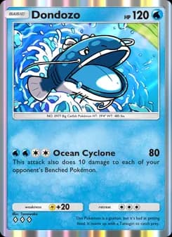 Dondozo card in English