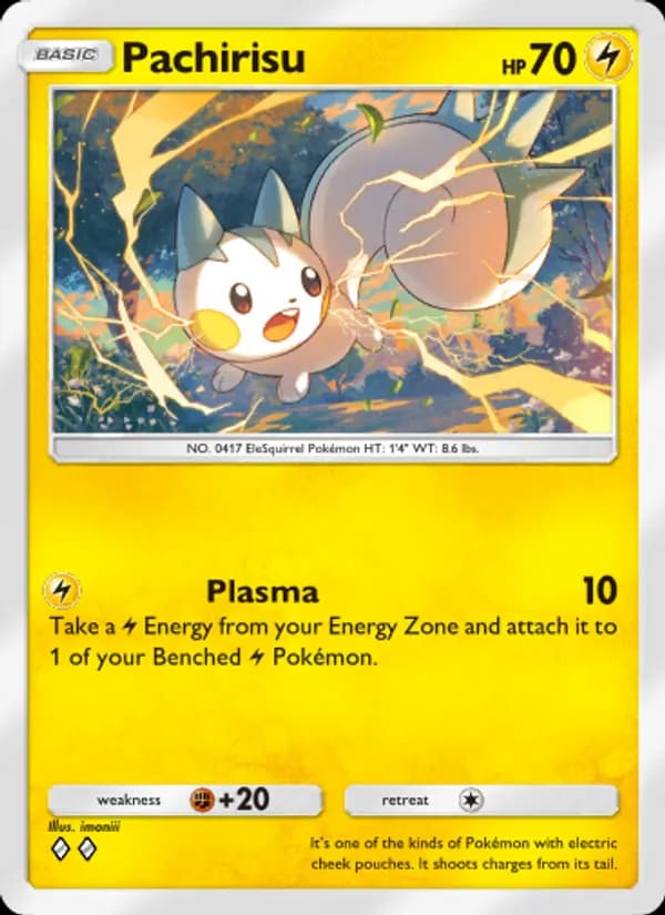 Pachirisu card in English