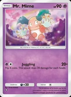 Mr. Mime card in English