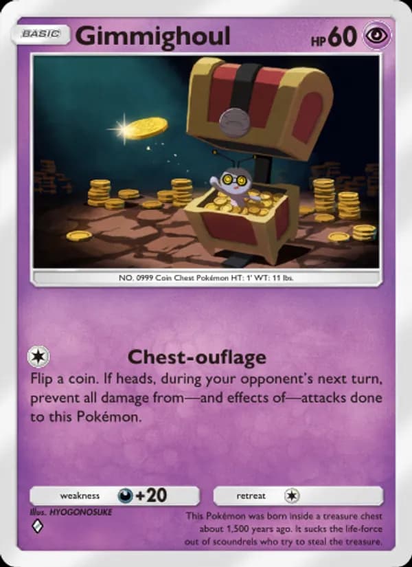 Gimmighoul card in English