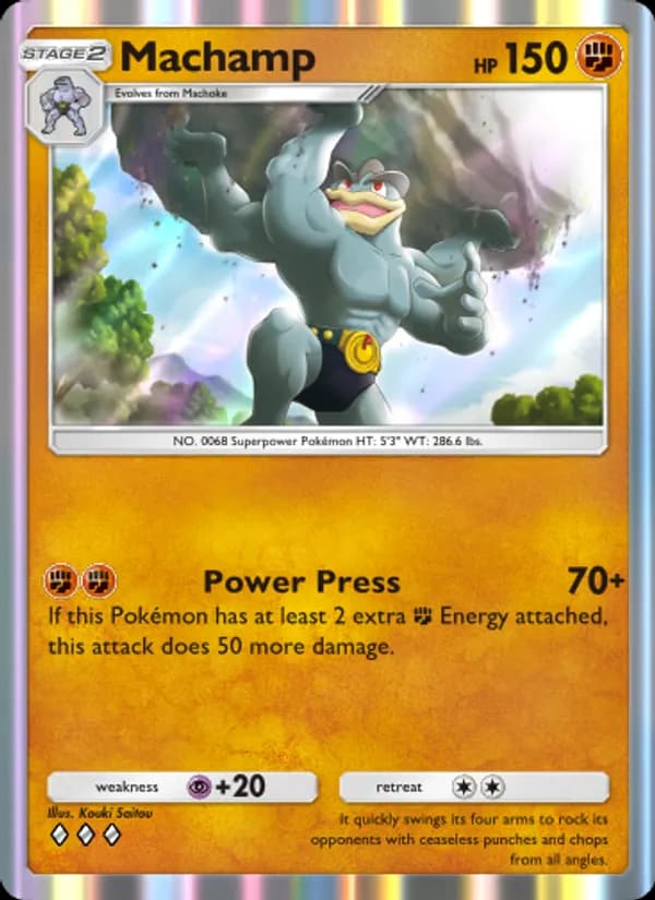 Machamp card in English