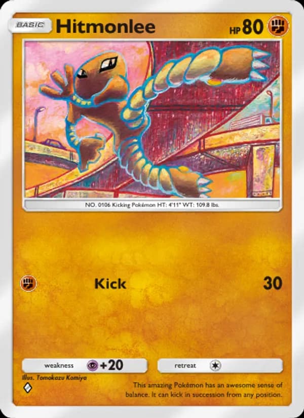 Hitmonlee card in English