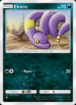 Ekans card in English