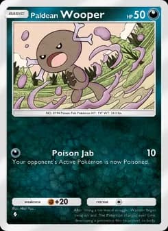 Paldean Wooper card in English