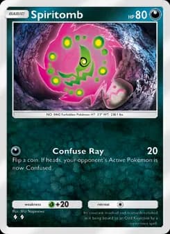 Spiritomb card in English