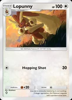 Lopunny card in English