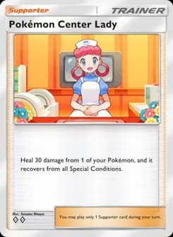 Pokémon Center Lady card in English