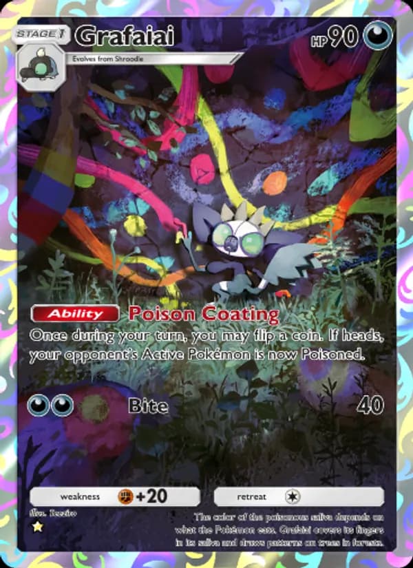 Grafaiai card in English