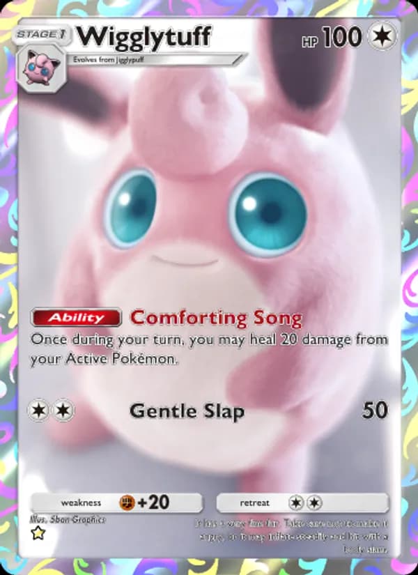 Wigglytuff card in English