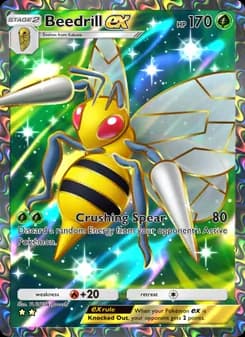 Beedrill ex card in English