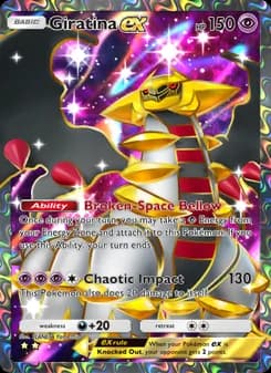 Giratina ex card in English