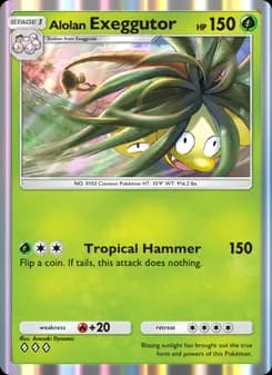 Alolan Exeggutor card in English