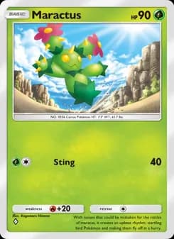 Maractus card in English