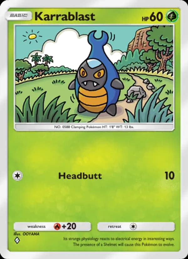 Karrablast card in English
