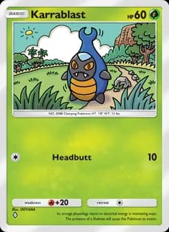 Karrablast card in English