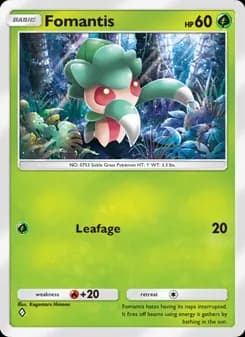 Fomantis card in English