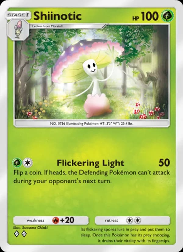 Shiinotic card in English