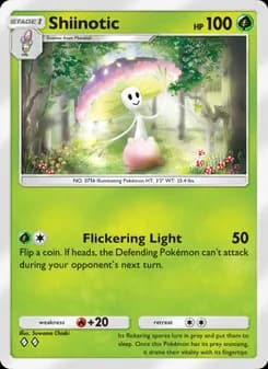 Shiinotic card in English