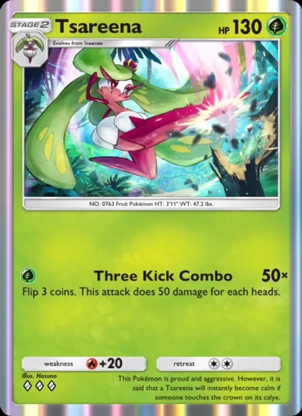 Tsareena card in English