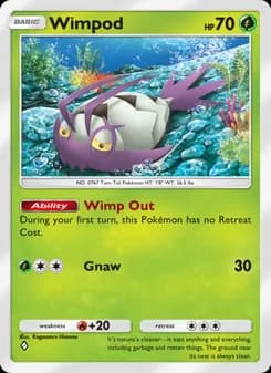 Wimpod card in English