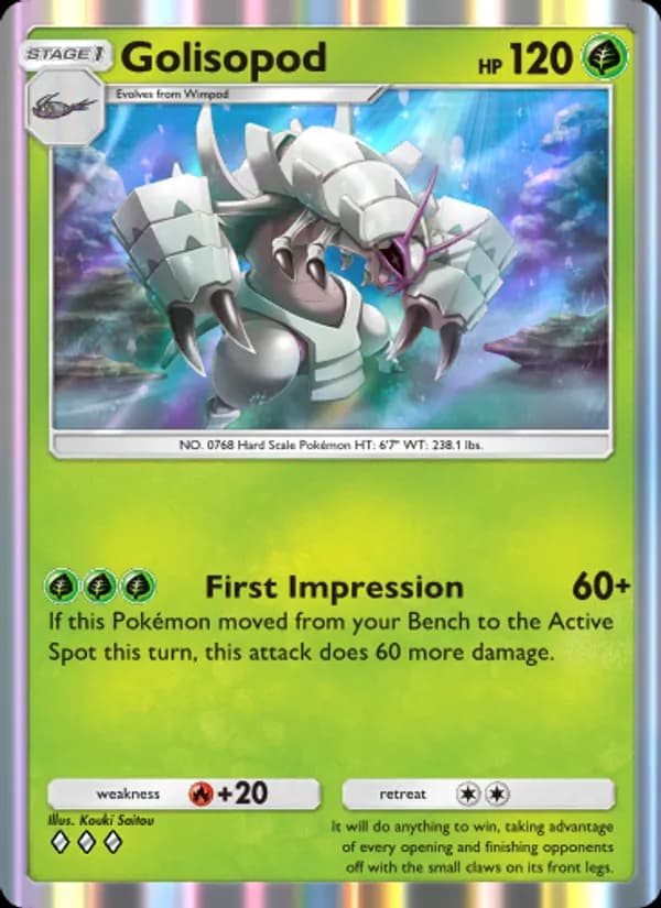Golisopod card in English