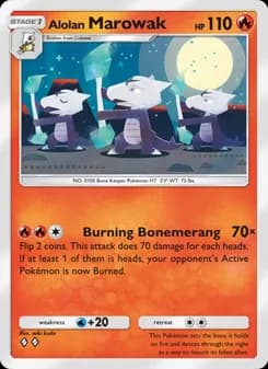 Alolan Marowak card in English