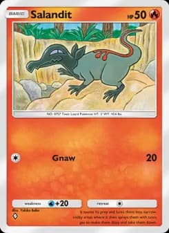 Salandit card in English