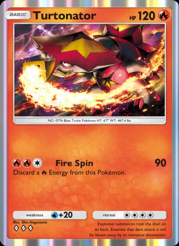 Turtonator card in English