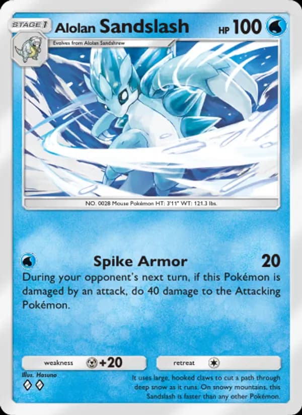 Alolan Sandslash card in English