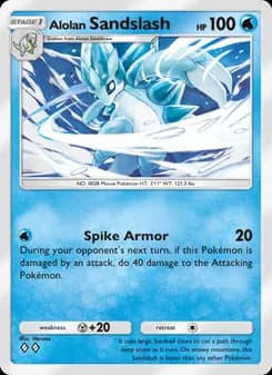 Alolan Sandslash card in English