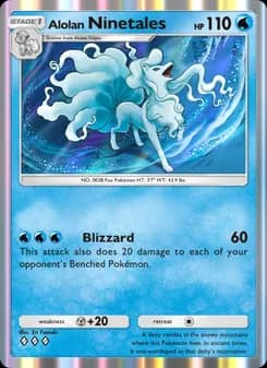 Alolan Ninetales card in English